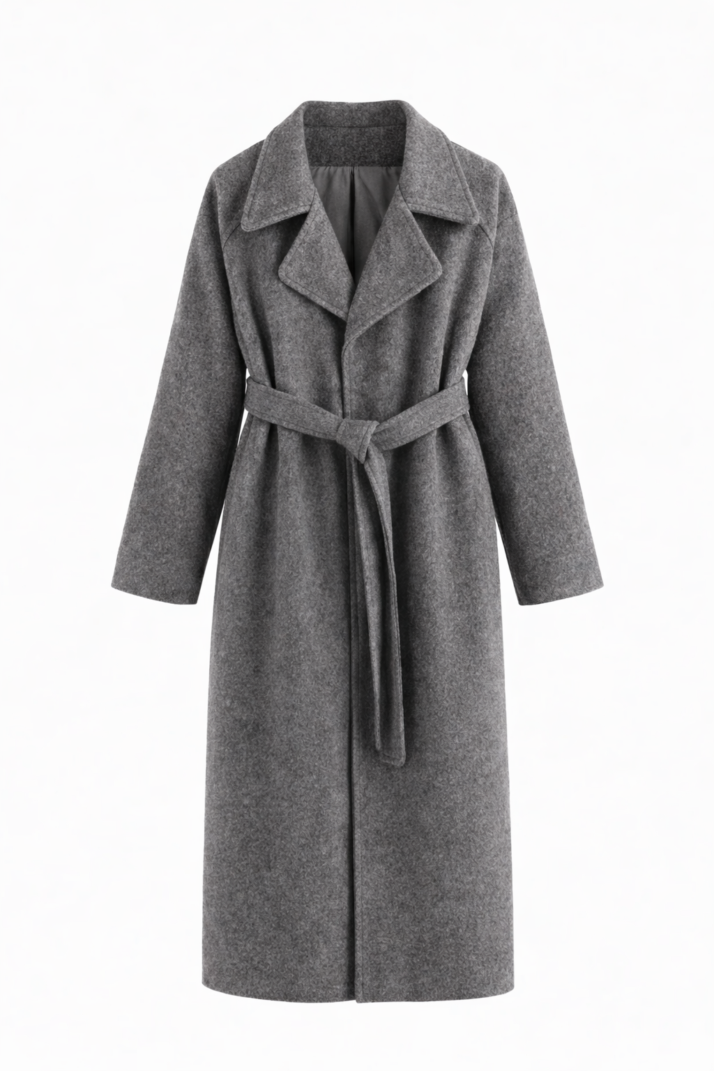 Evie™ – Elegant Belted Long Coat