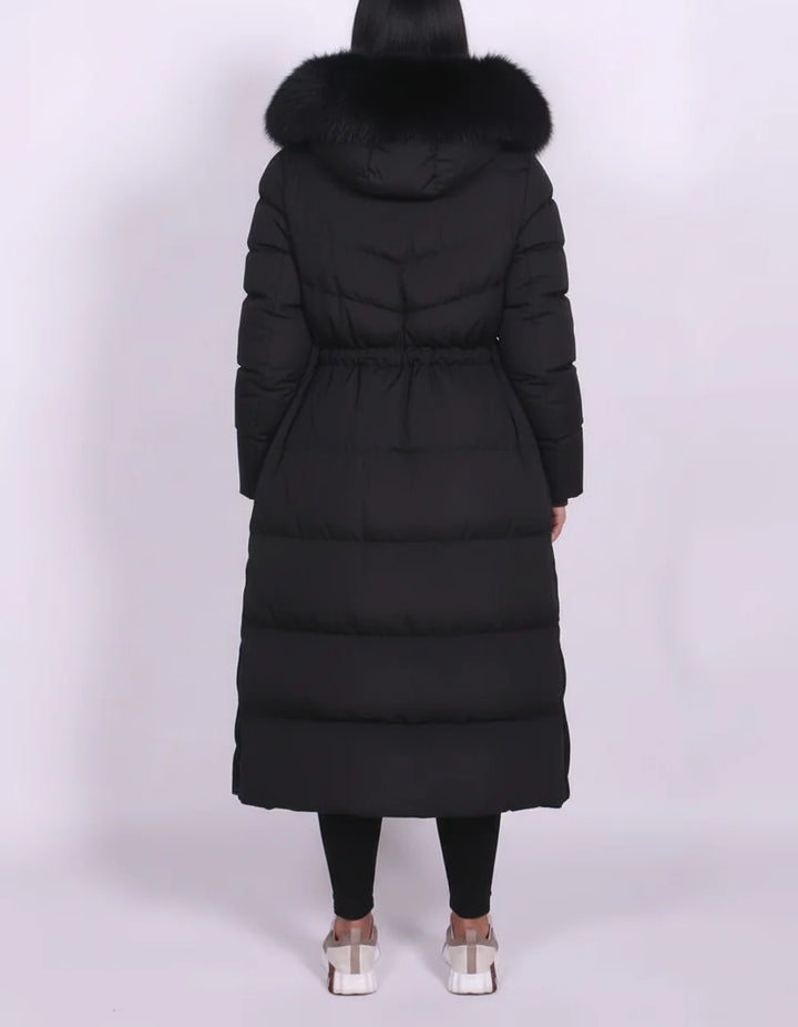 Aurora | Luxe Fur-Collar Long Puffer Coat