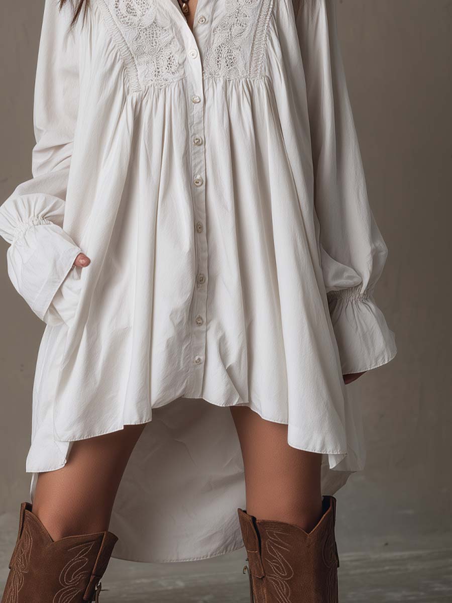 Isabella™ | Lace Vintage Mini Dress
