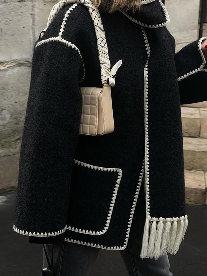 Lornbridge™ - Coat with Elegant Fabric Scarf