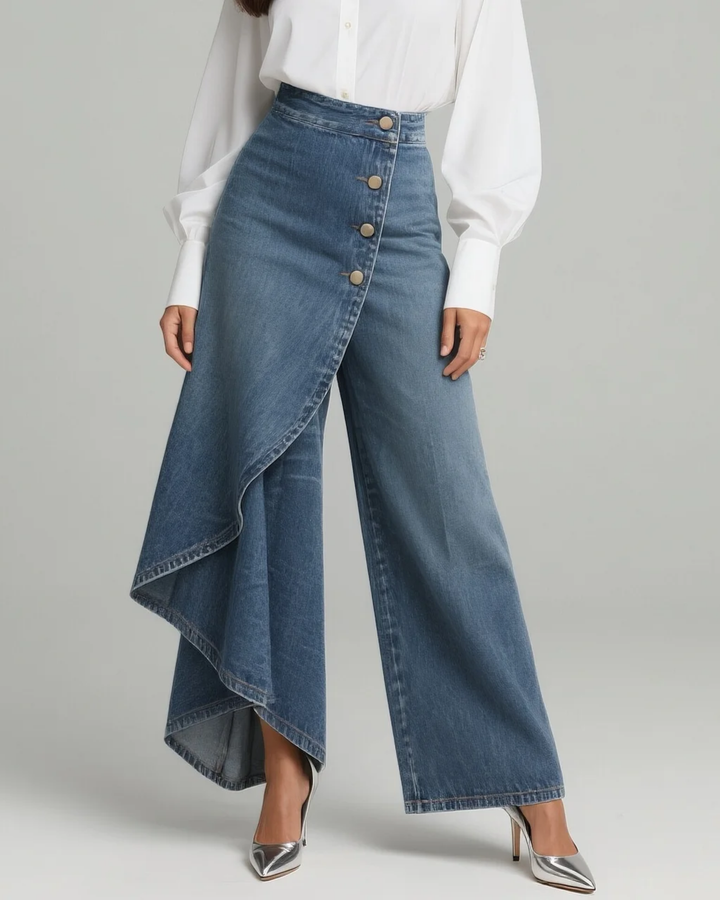 Lornbridge™ - Slim Fit Denim Wrap Jeans