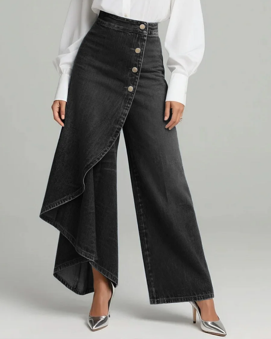 Lornbridge™ - Slim Fit Denim Wrap Jeans