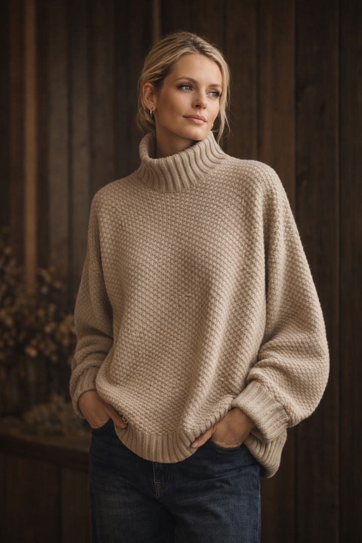 Grace™ | Relaxed Fit Waffle Sweater