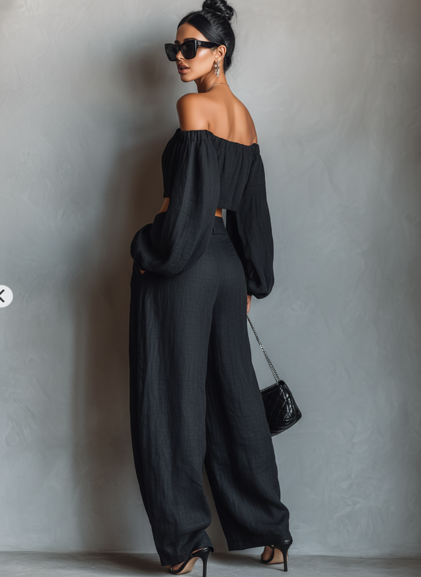 Abigail™ | Linen Strapless Set