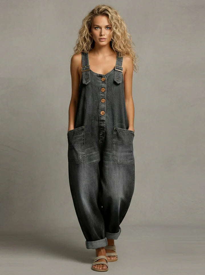 Amelia™ | Relaxed Denim Jumpsuit