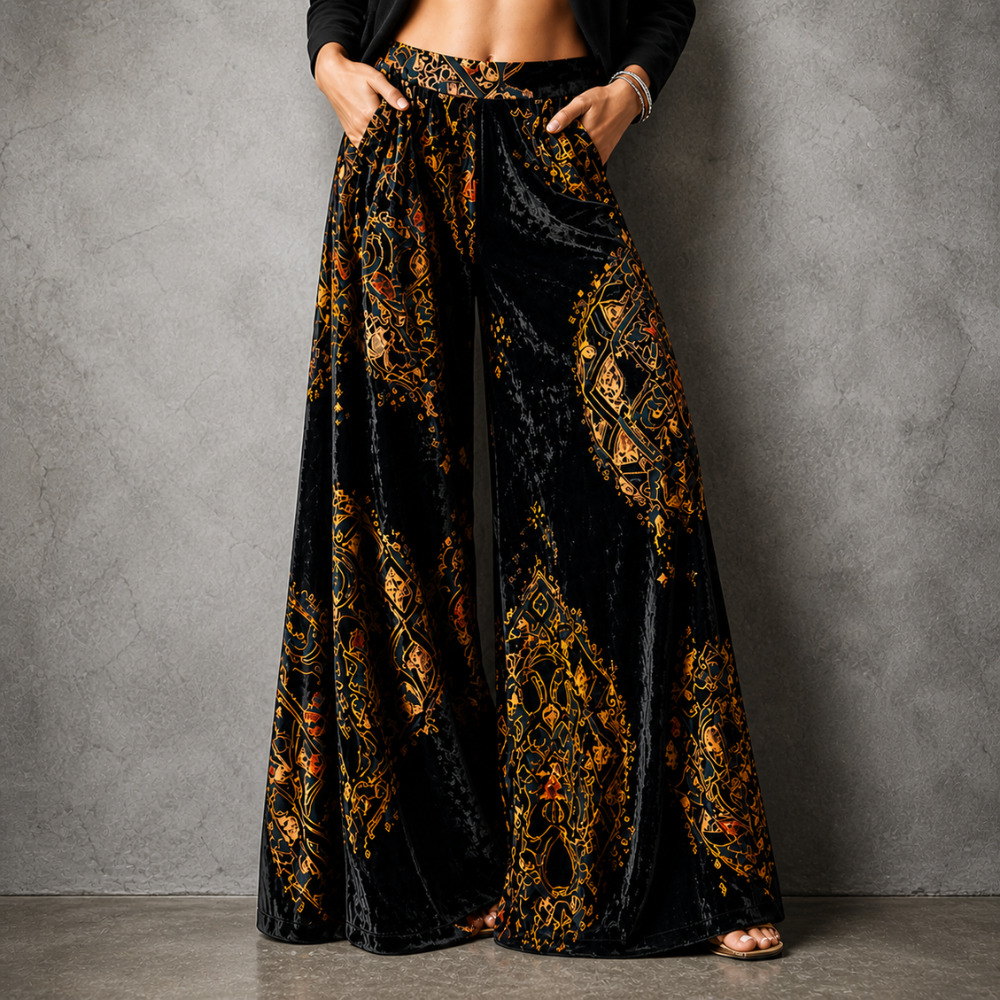 Maude™ - Coastal Boho Wide-Leg Pants