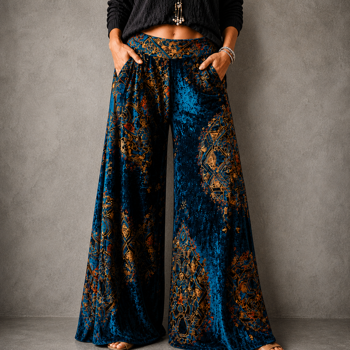Maude™ - Coastal Boho Wide-Leg Pants