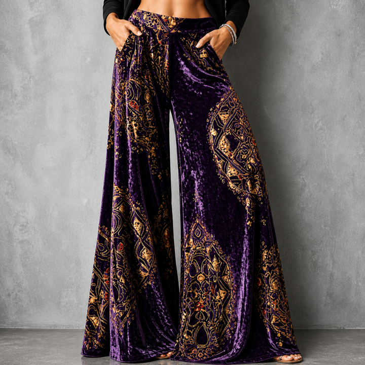 Maude™ - Coastal Boho Wide-Leg Pants