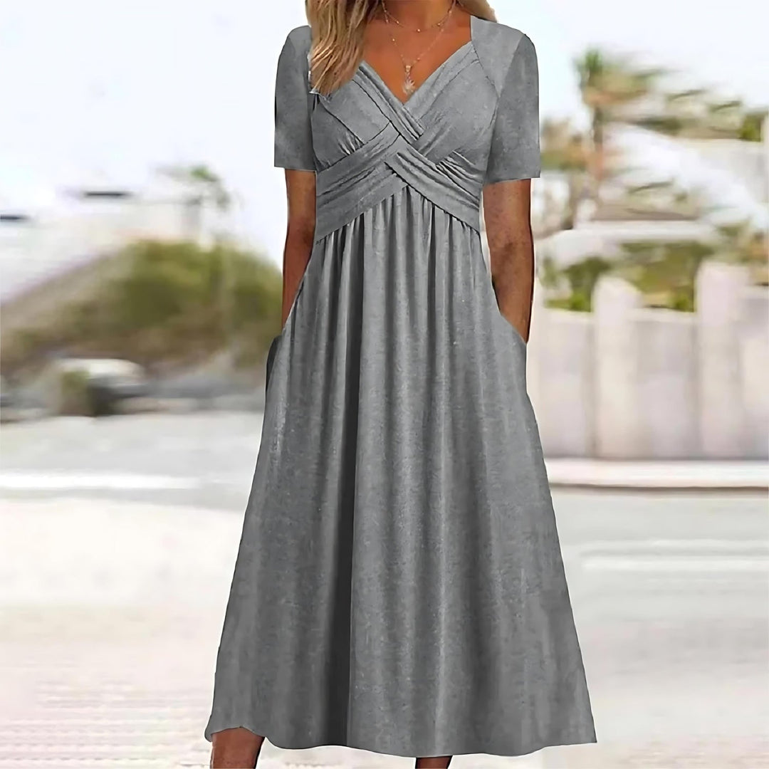 Cecily™ | ELEGANT A-LINE MIDI DRESS