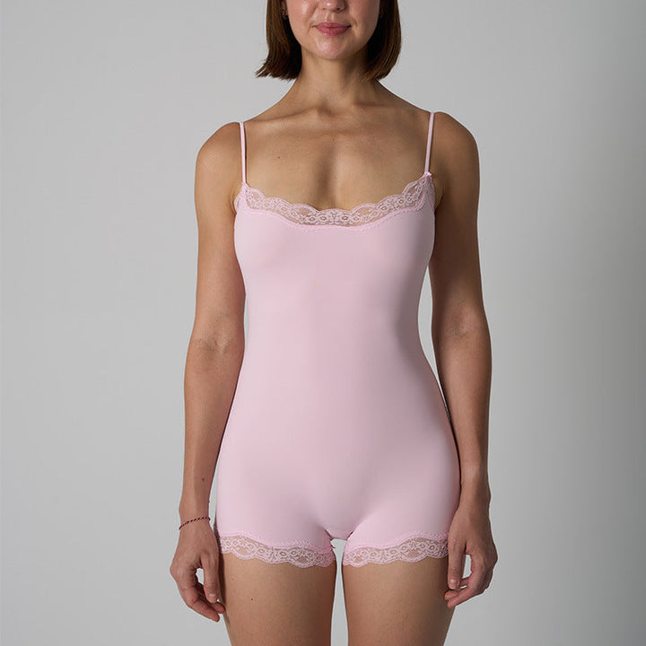 MARILYN - Chic Slim Seamless Spaghetti Strap Bodysuit