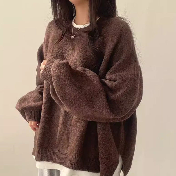 VIOLETTA - Cozy Long Sleeve Round Neck Knitwear Sweater
