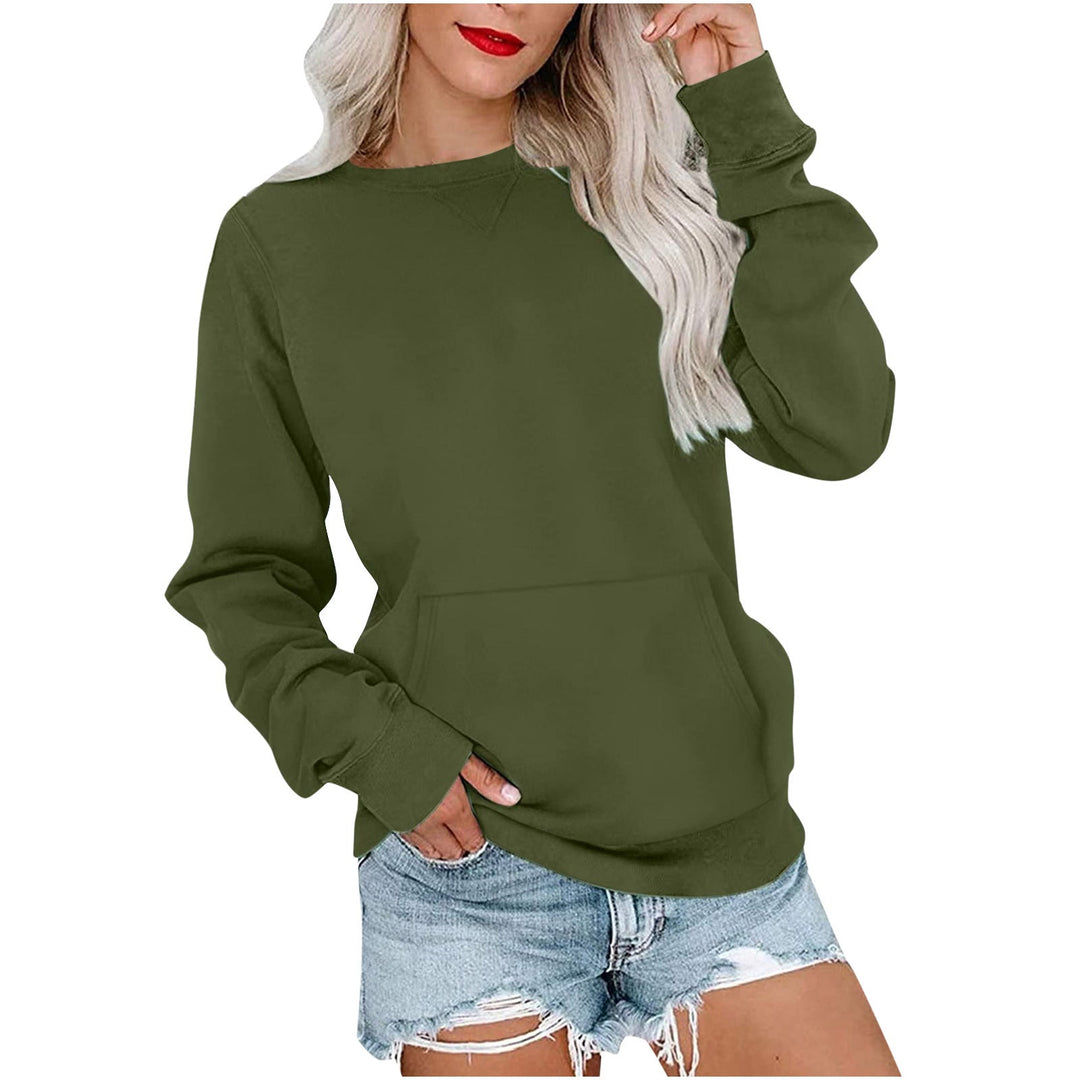ERMA - Women's Lightweight Crewneck Hoodless Sweatshirt