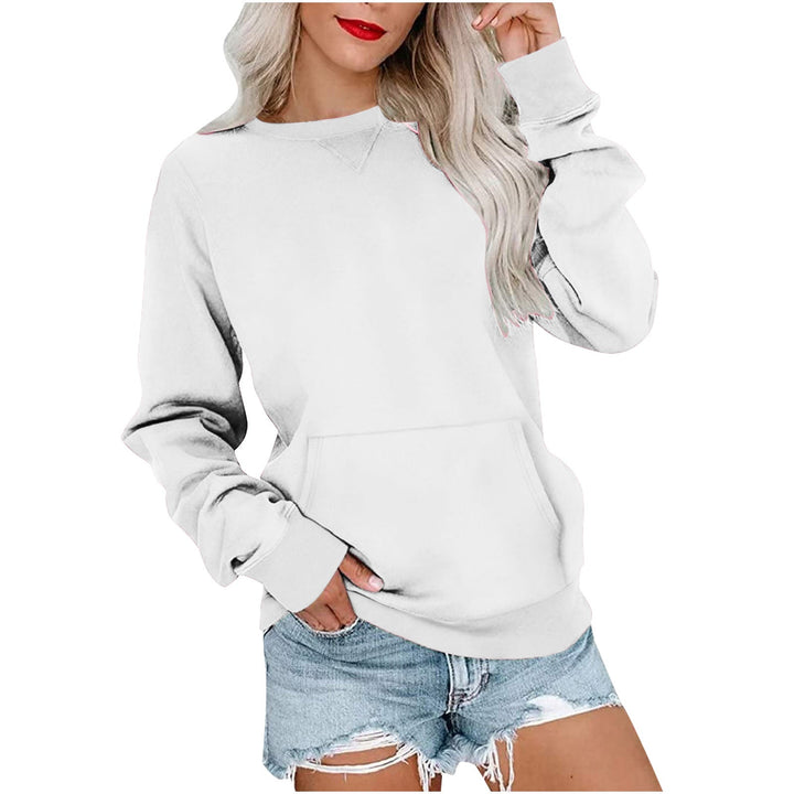 ERMA - Women's Lightweight Crewneck Hoodless Sweatshirt
