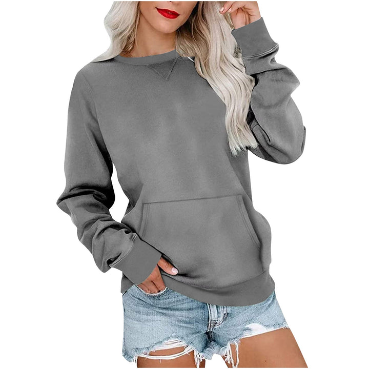 ERMA - Women's Lightweight Crewneck Hoodless Sweatshirt