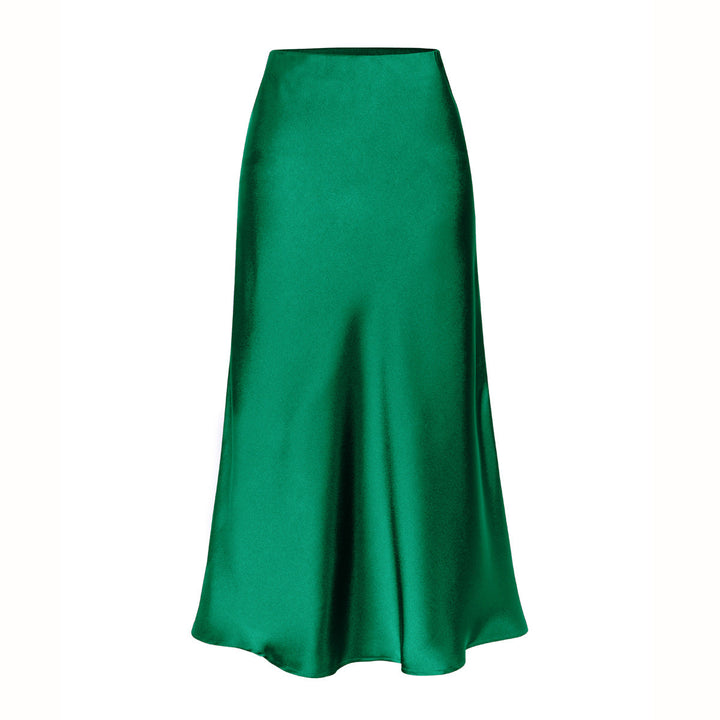 KEITH - Elegant High Waist Side Slit Midi Skirt