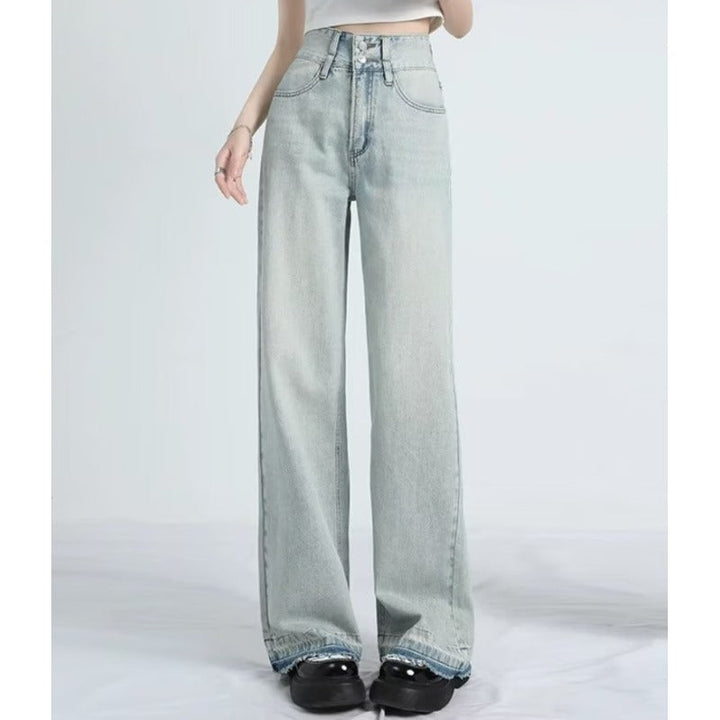 MAVINA – Summer Loose Fit Hem Jeans