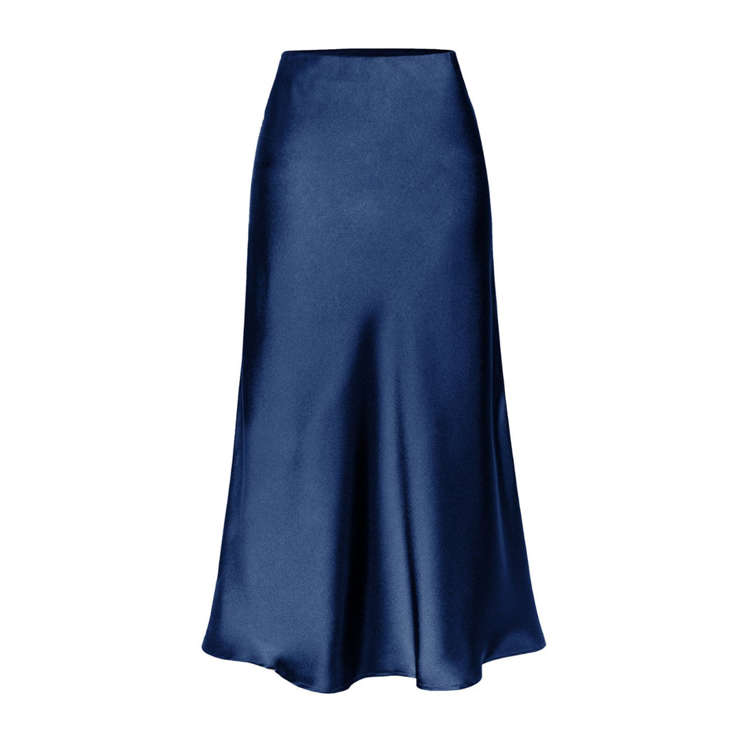 KEITH - Elegant High Waist Side Slit Midi Skirt