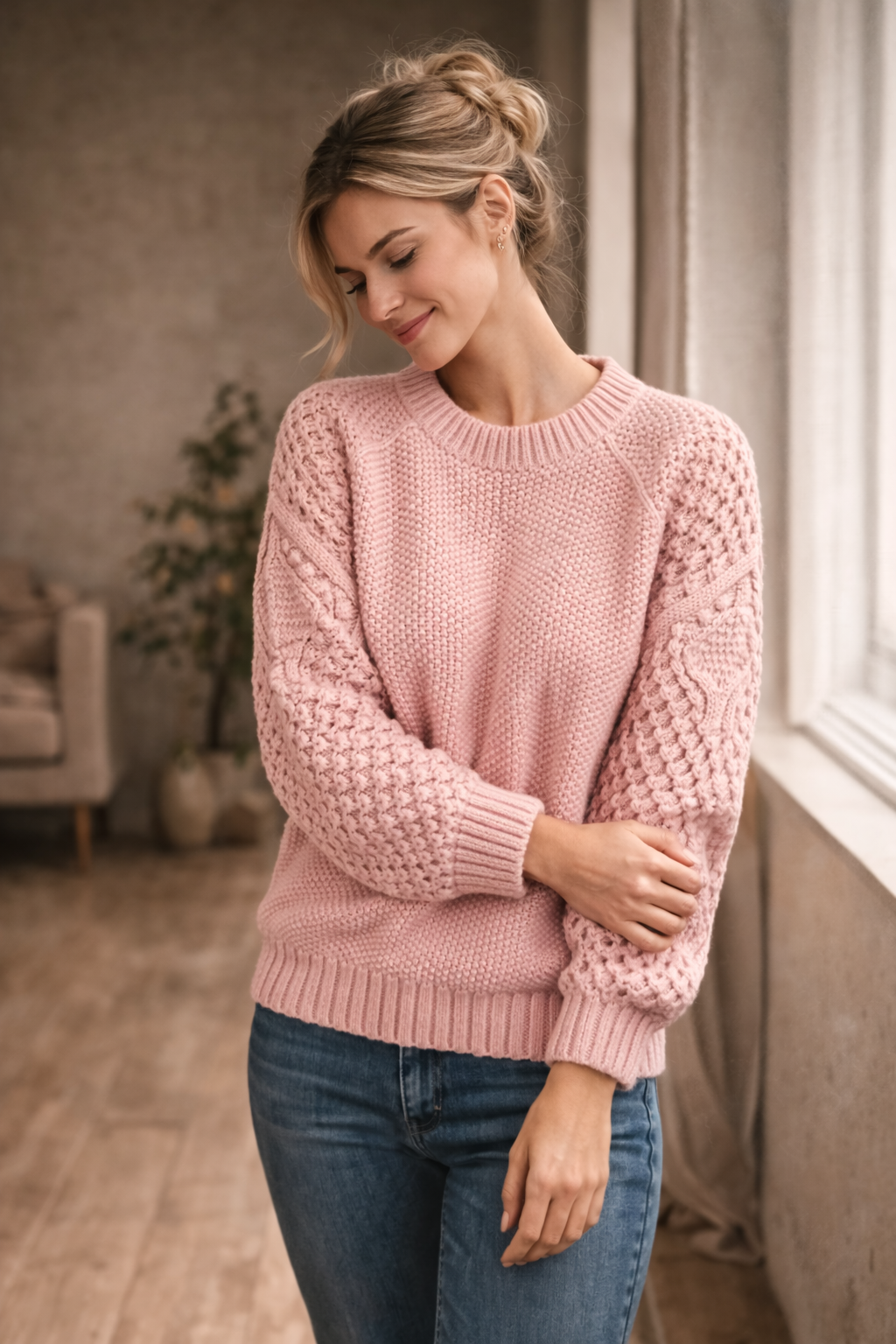 Eliza™ | Textured Knit Sweater