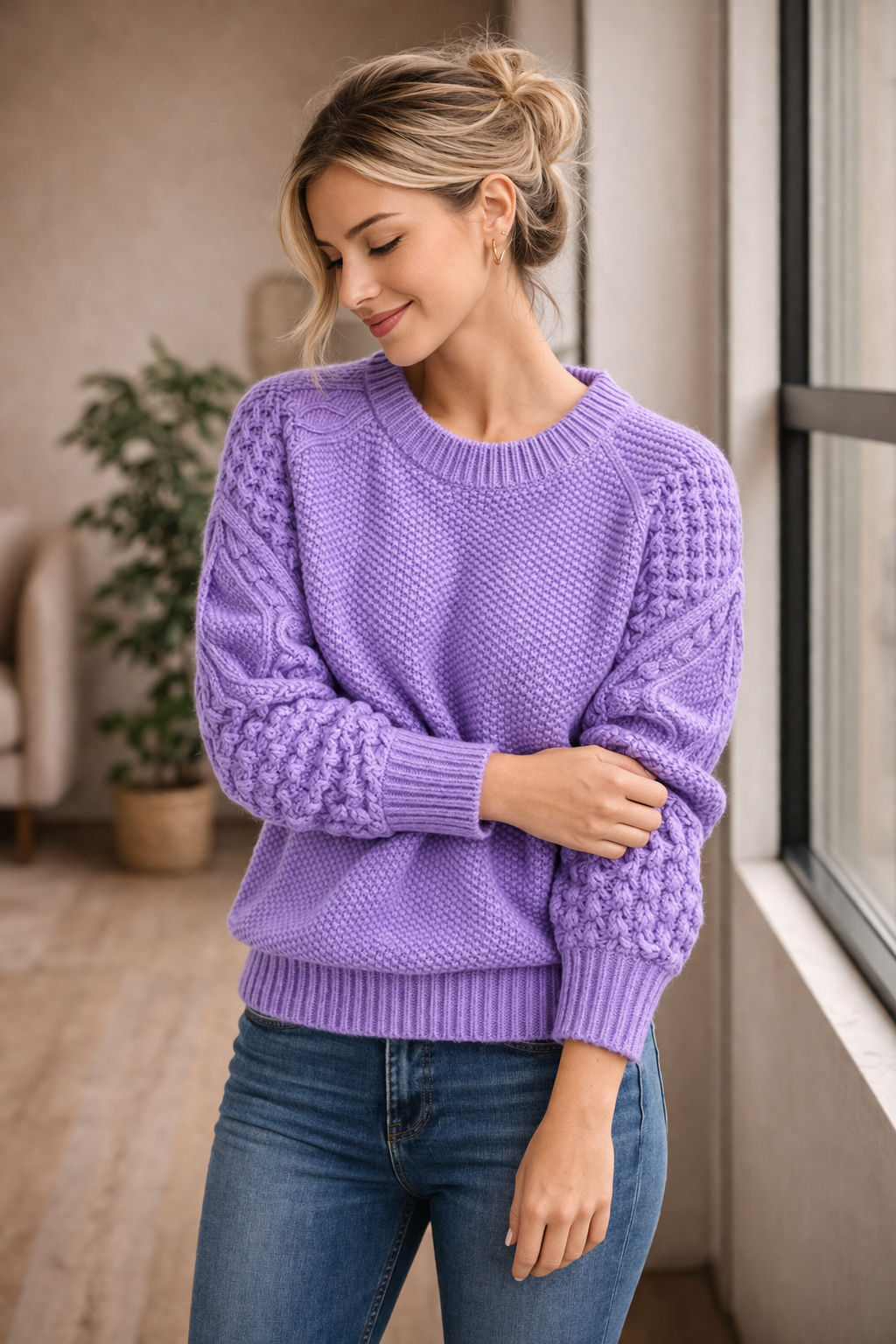 Eliza™ | Textured Knit Sweater