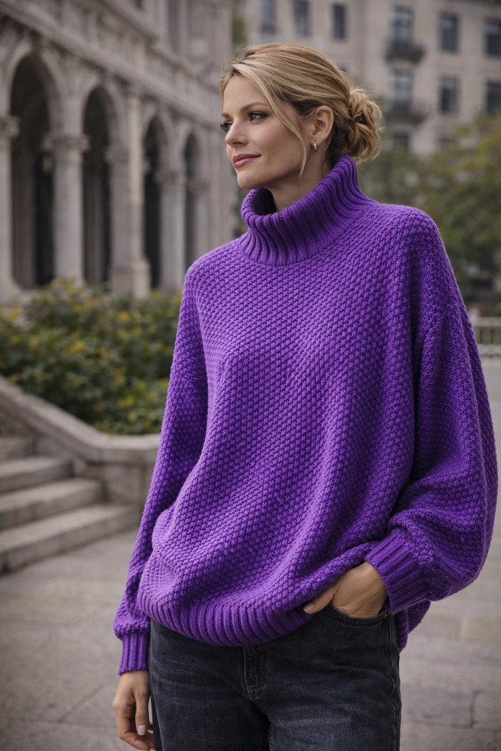 Grace™ | Relaxed Fit Waffle Sweater