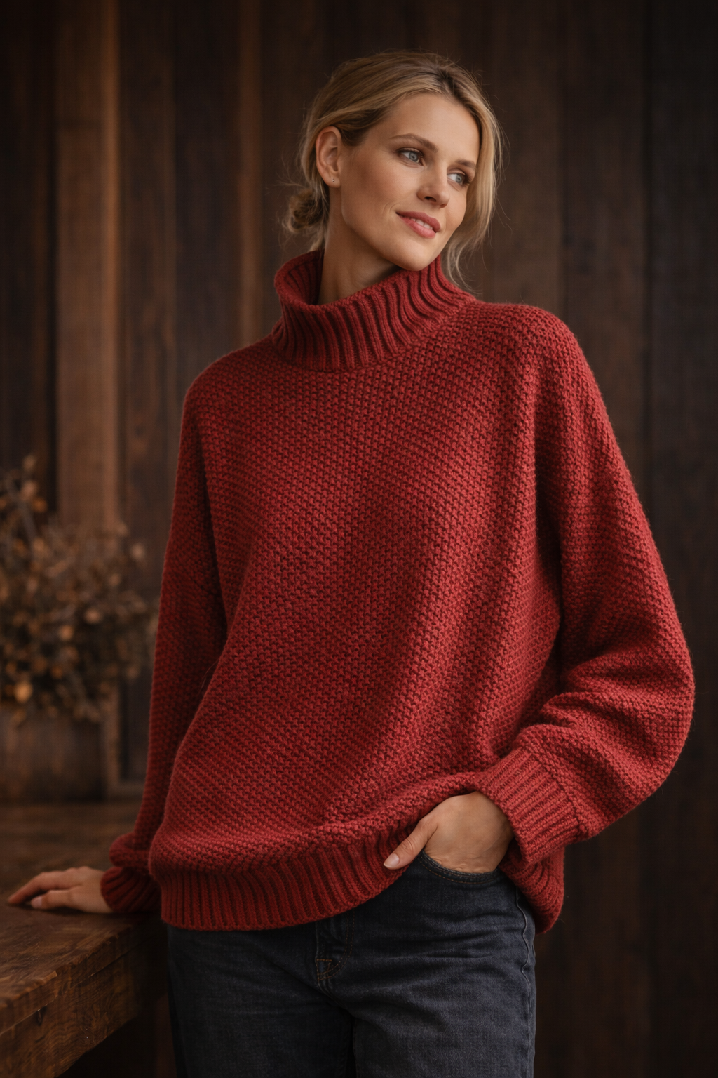 Grace™ | Relaxed Fit Waffle Sweater
