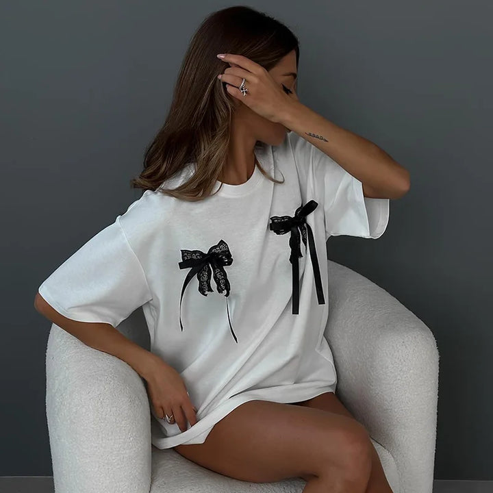 TALIE – Cute & Comfy Bow Tee