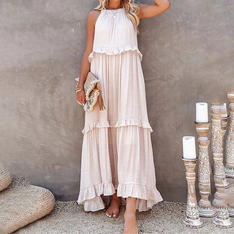 Ava - Ruffled Maxi Dress