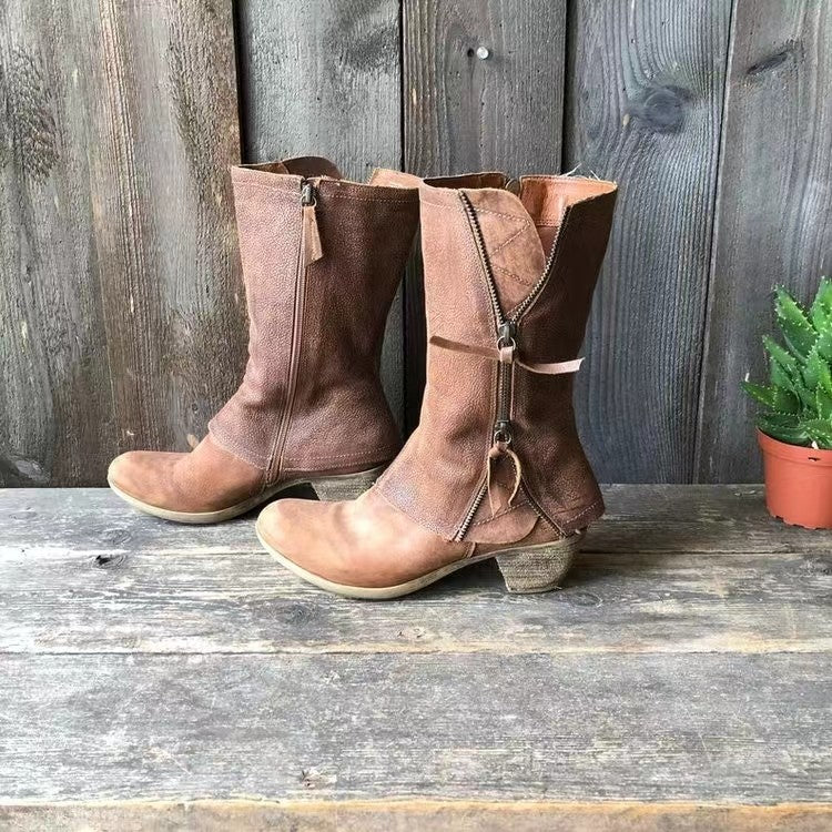 Lornbridge – Mid Calf Zip Boots