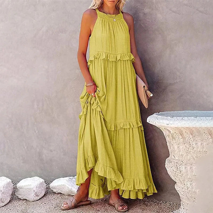 Ava - Ruffled Maxi Dress