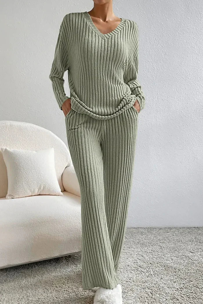 The Arabella Ribbed Loungewear Set by Lornbridge™