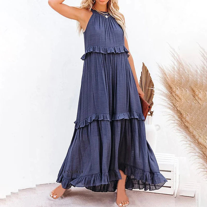 Ava - Ruffled Maxi Dress