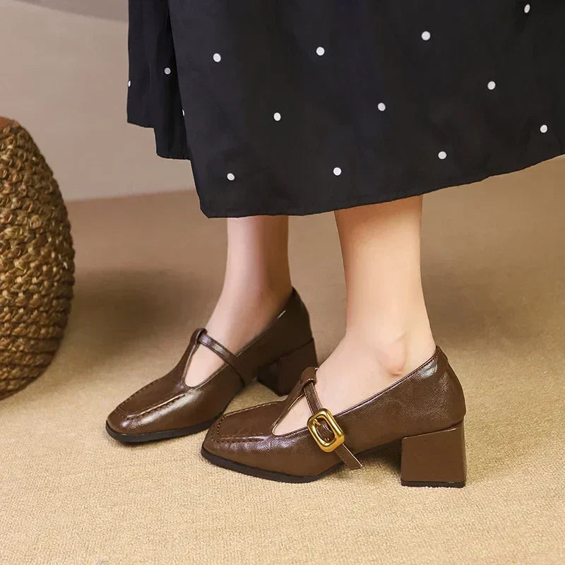Dorvanna Classic French Mary Jane Shoes