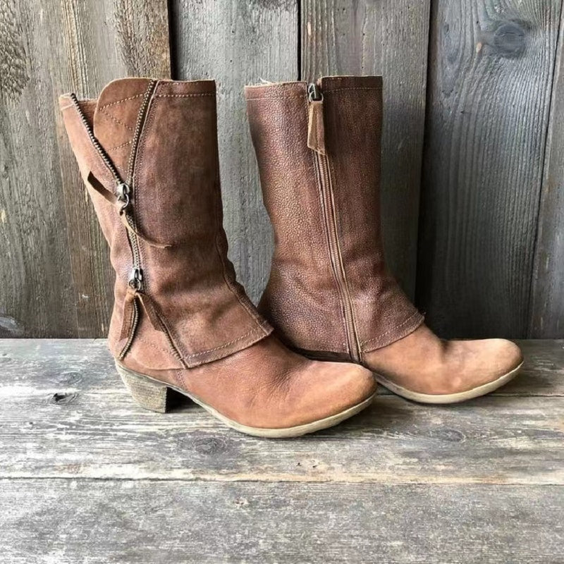 Lornbridge – Mid Calf Zip Boots