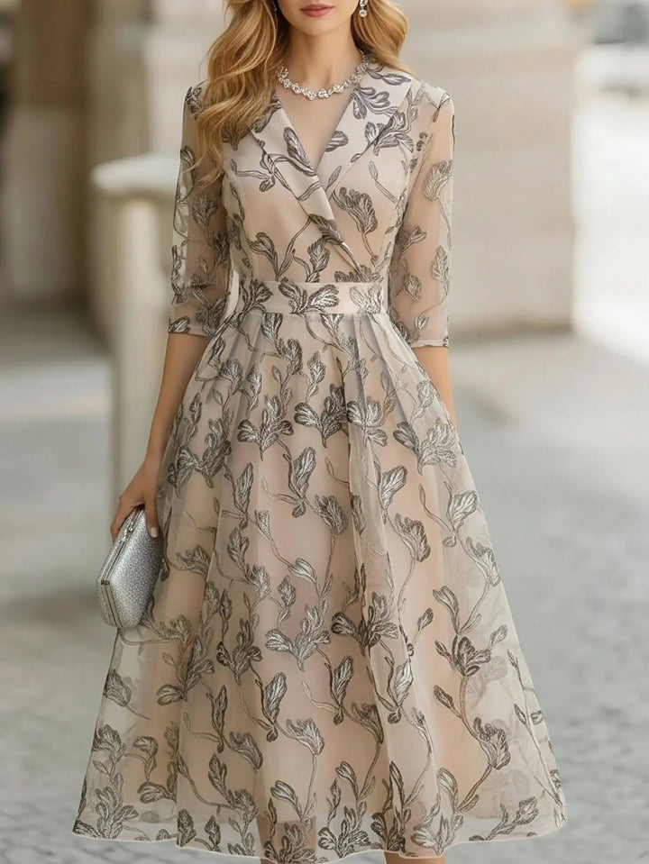 Arabella™ | Embroidered Midi Dress