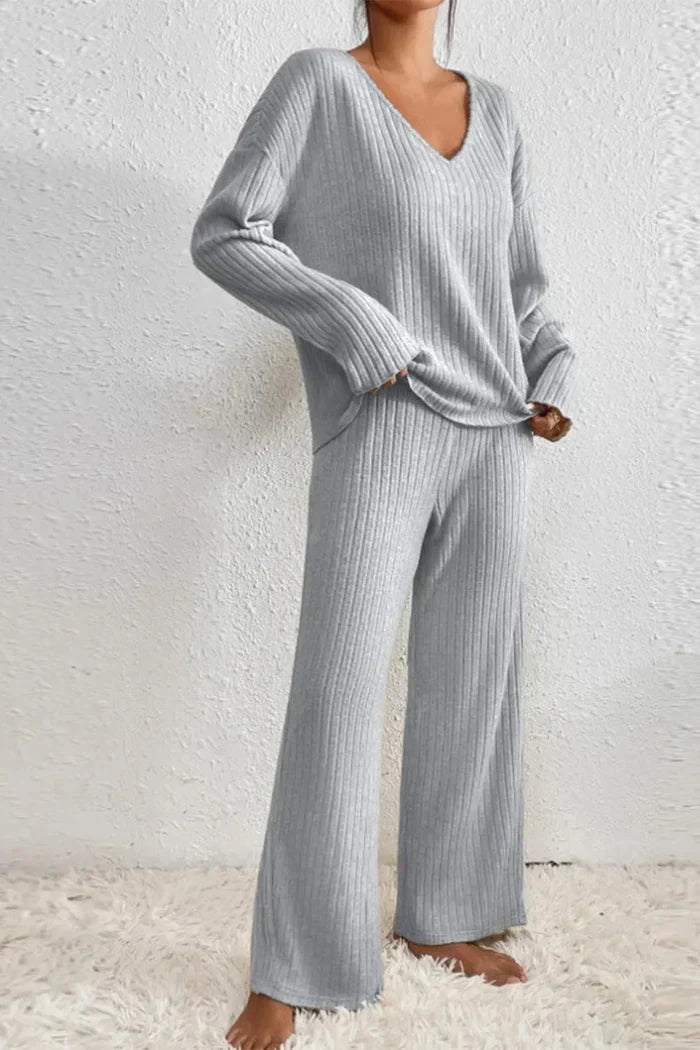The Arabella Ribbed Loungewear Set by Lornbridge™