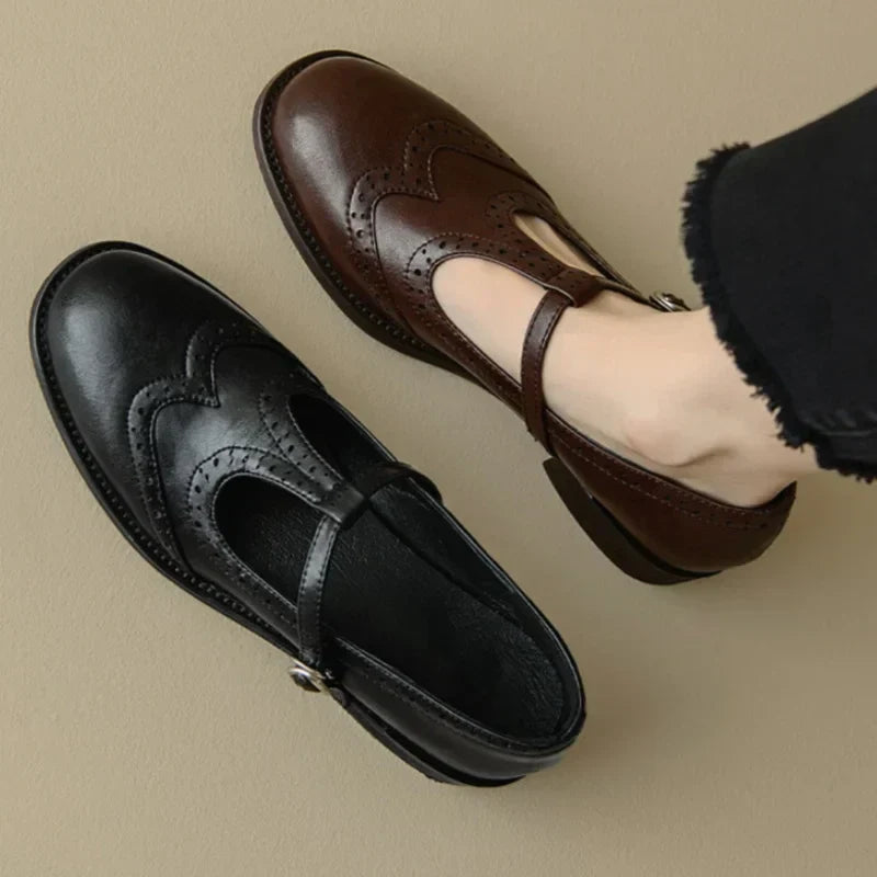 Hazel | Chic T-Strap Mary Jane Shoes