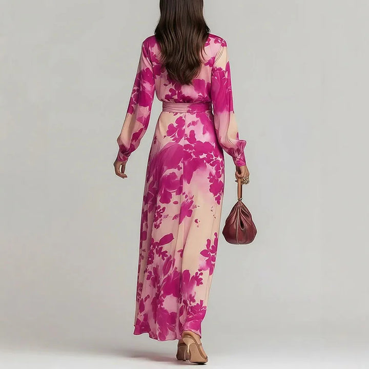 Rosalie™ | Elegant Floral Wrap Maxi Dress