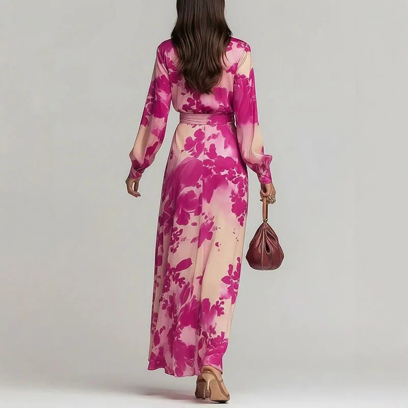 Rosalie™ | Elegant Floral Wrap Maxi Dress