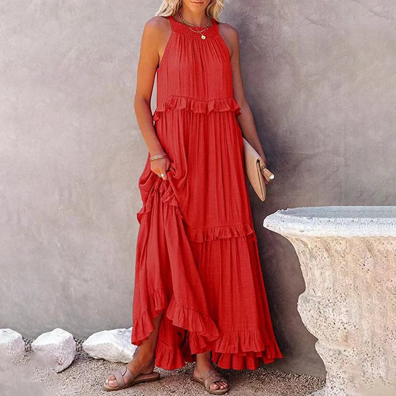 Ava - Ruffled Maxi Dress