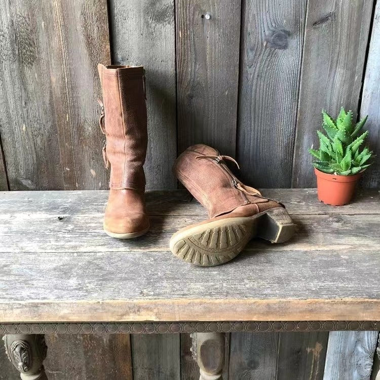 Lornbridge – Mid Calf Zip Boots