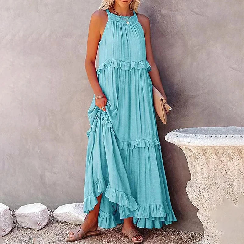 Ava - Ruffled Maxi Dress