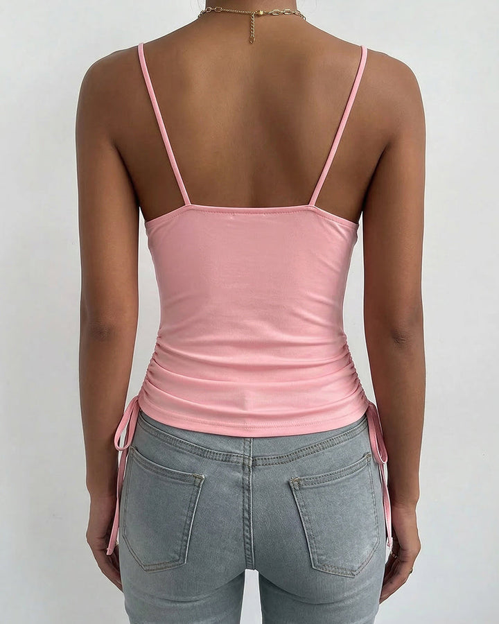 Isla™ | Ruched Satin Cami Top