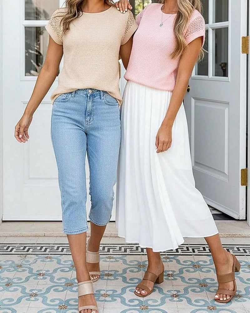 Eleanor™ | Textured Everyday Blouse