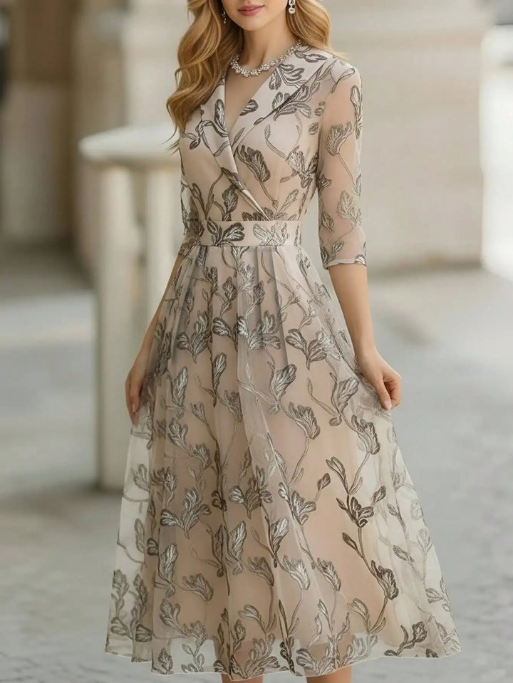 Arabella™ | Embroidered Midi Dress