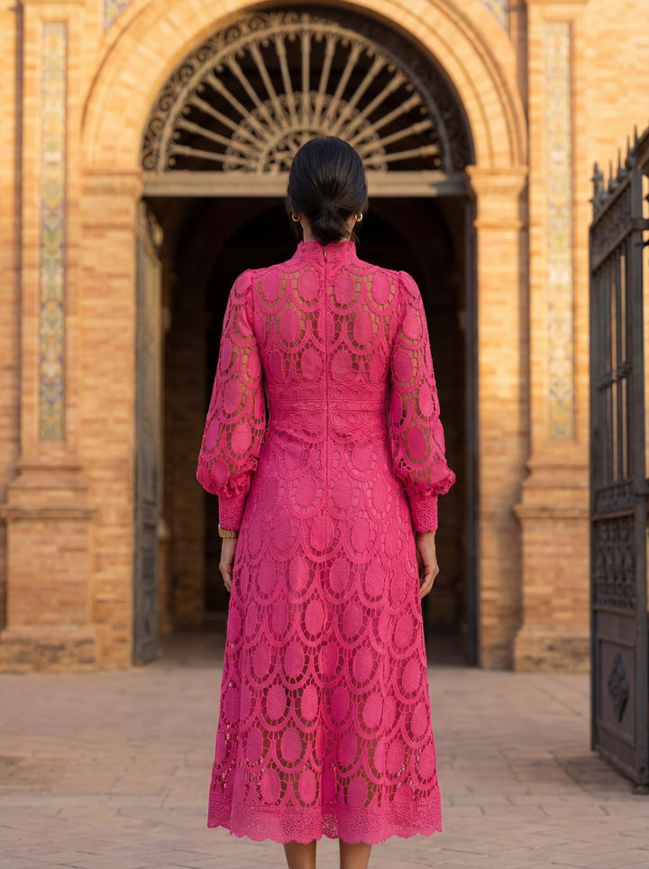 Elowen™ | Elegant Long Sleeve Lace Dress