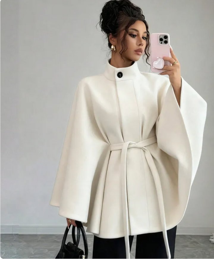 Margot™ | Elegant Belted Cape Jacket