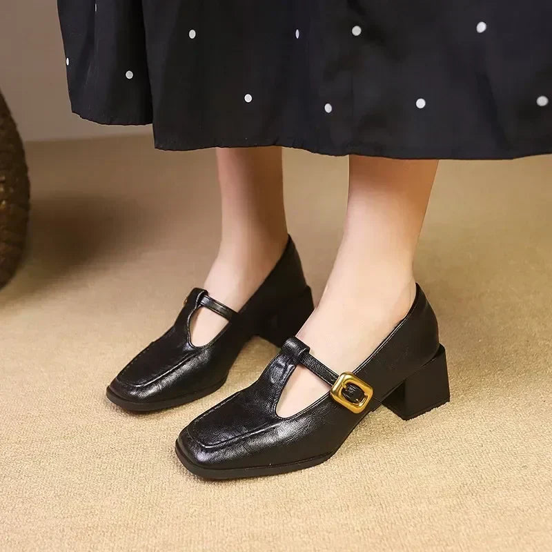 Dorvanna Classic French Mary Jane Shoes