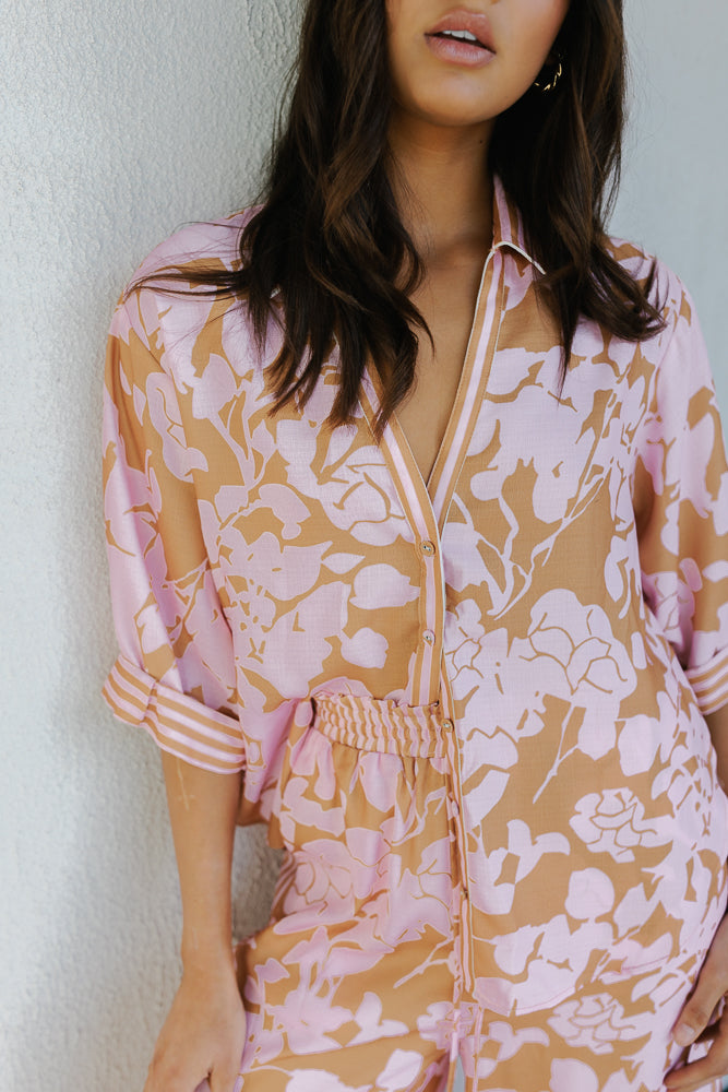 Tripoli Set Tan Floral