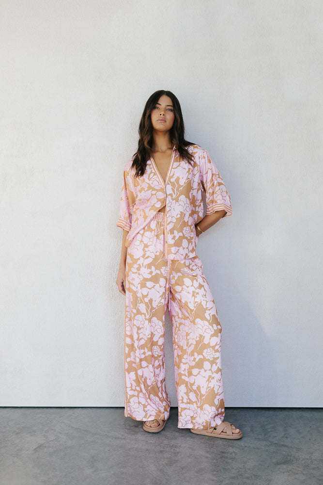 Tripoli Set Tan Floral