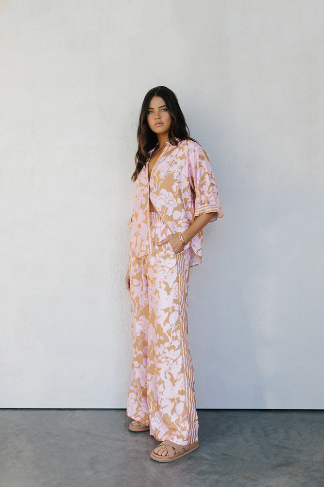 Tripoli Set Tan Floral